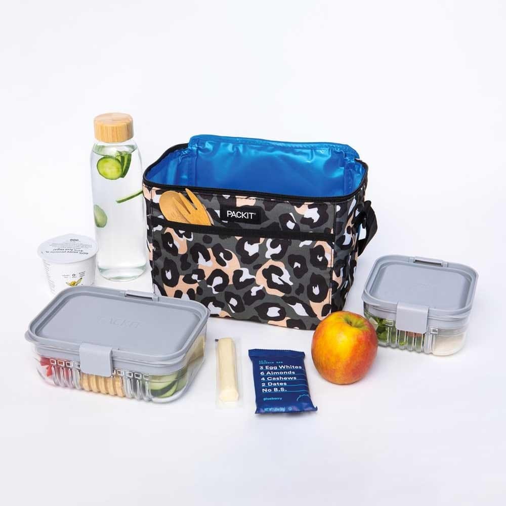 Packit Freezable Everyday Lunch Box - Wild Leopard Grey