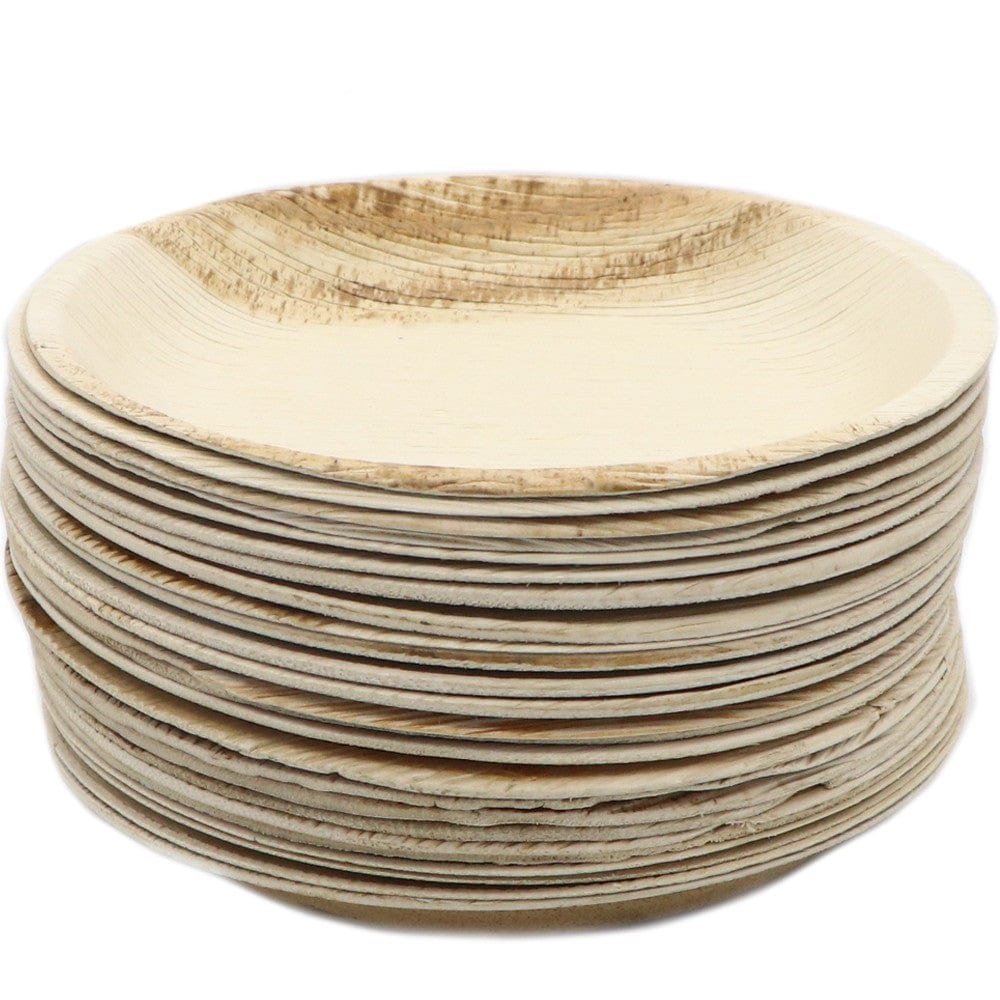 Palm Leaf Dinner Plate 25pk - Round