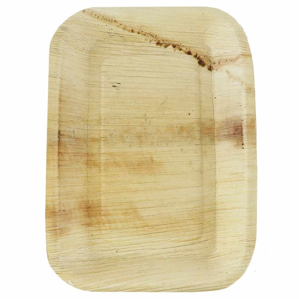 Palm Leaf Large Plates 25pk - Rectangle