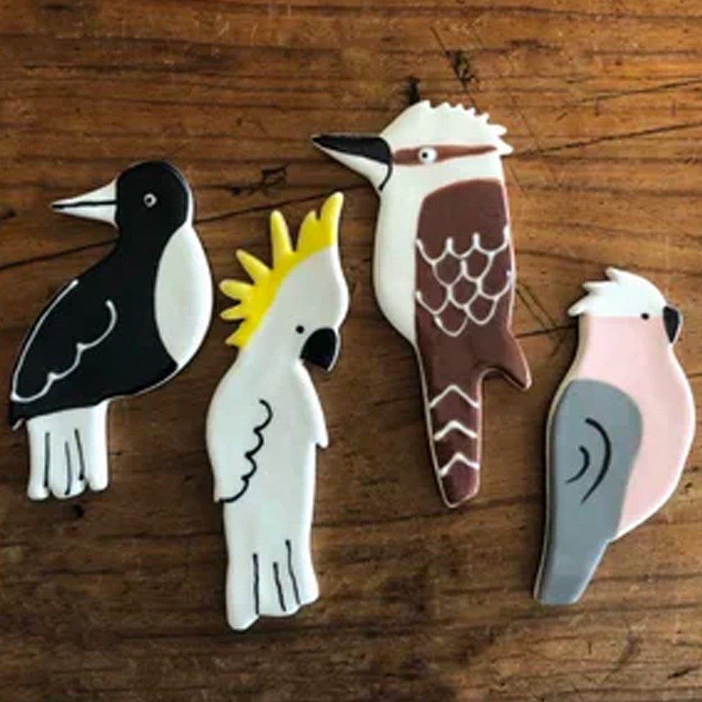 Paper Boat Press Birds of Australia Ceramic Magnet - Cockatoo