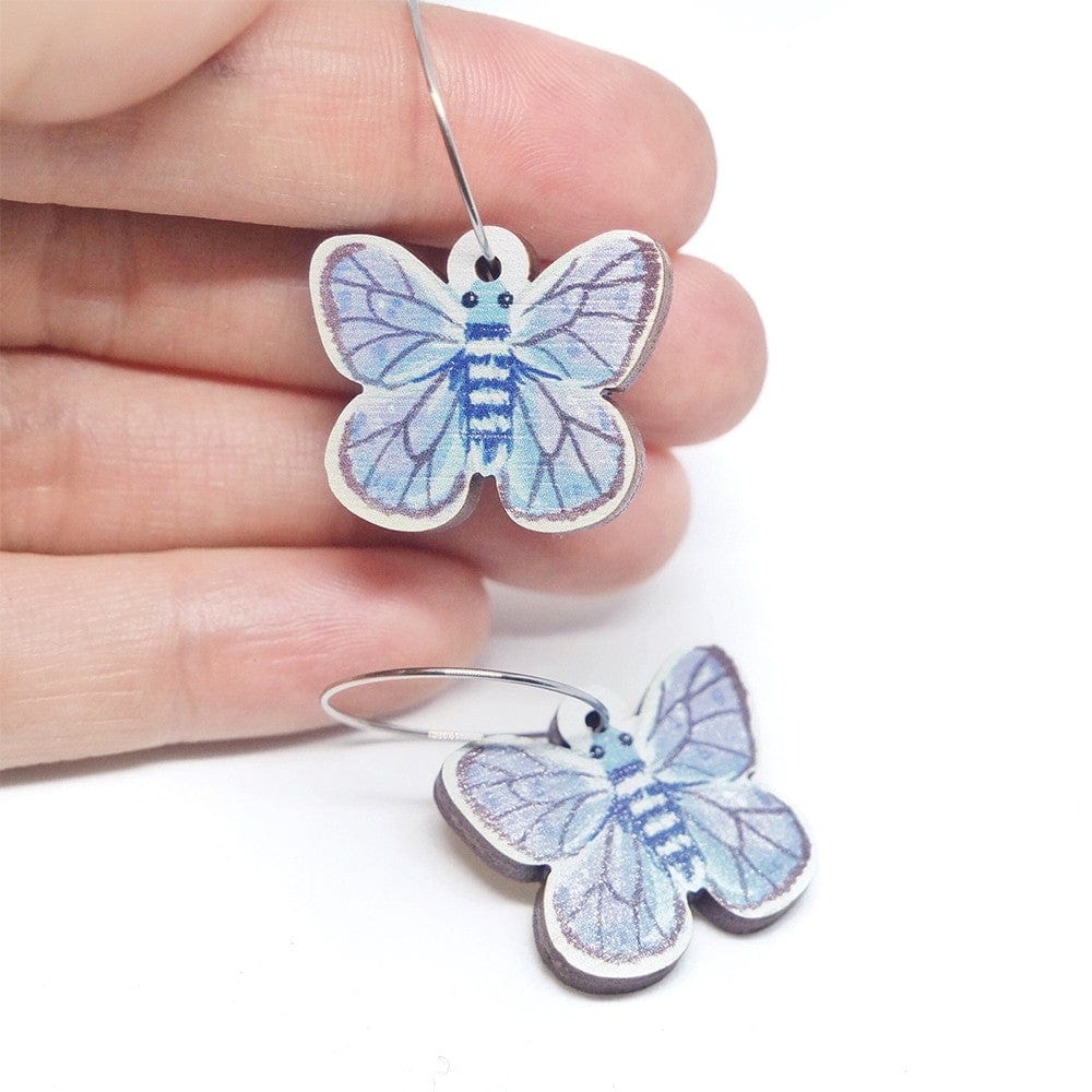 Pixie Nut and Co Butterfly Hoop Earrings