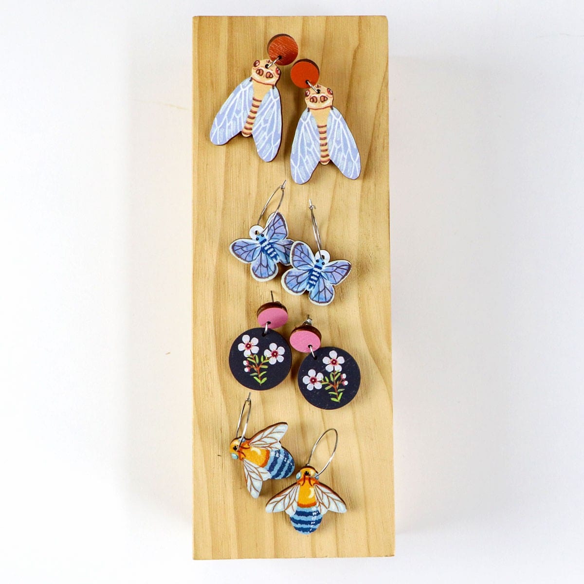 Pixie Nut and Co Butterfly Hoop Earrings