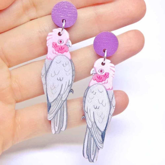 Pixie Nut and Co Galah Earrings