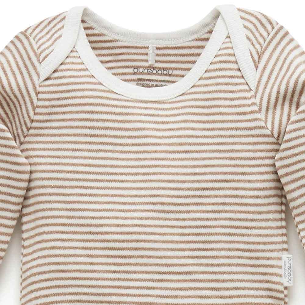 Purebaby Bodysuit 2 Pack - Vanilla Wattle Bee