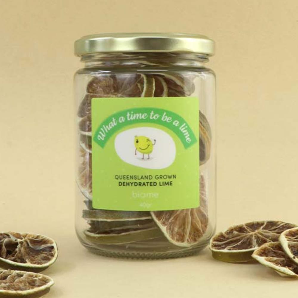 QLD Grown Dehydrated Lime in jar 40g