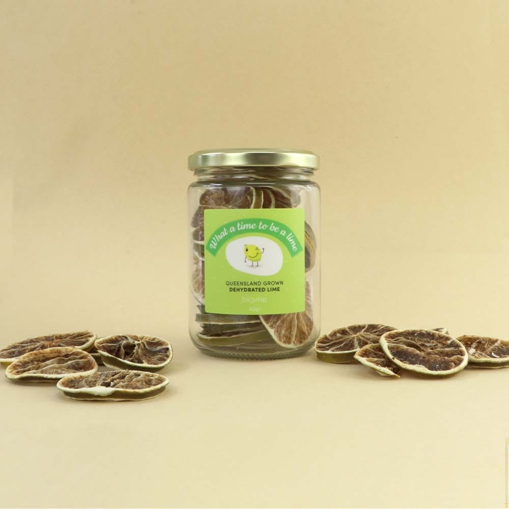 QLD Grown Dehydrated Lime in jar 40g