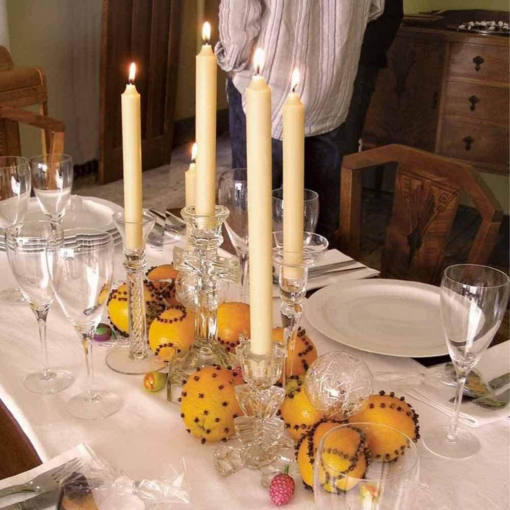 Queen B Beeswax Taper Candles 4pk - 30cm/18hr Burn Time