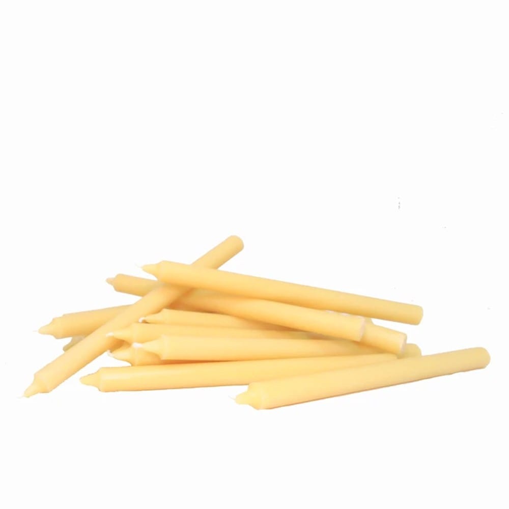 Queen B Beeswax Taper Candles 4pk - 30cm/18hr Burn Time
