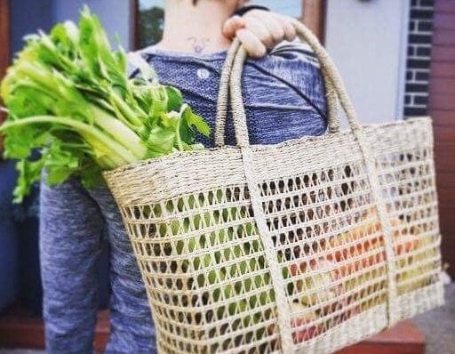 Rectangle Seagrass Net Bag - Large NOT SOLD ONLINE