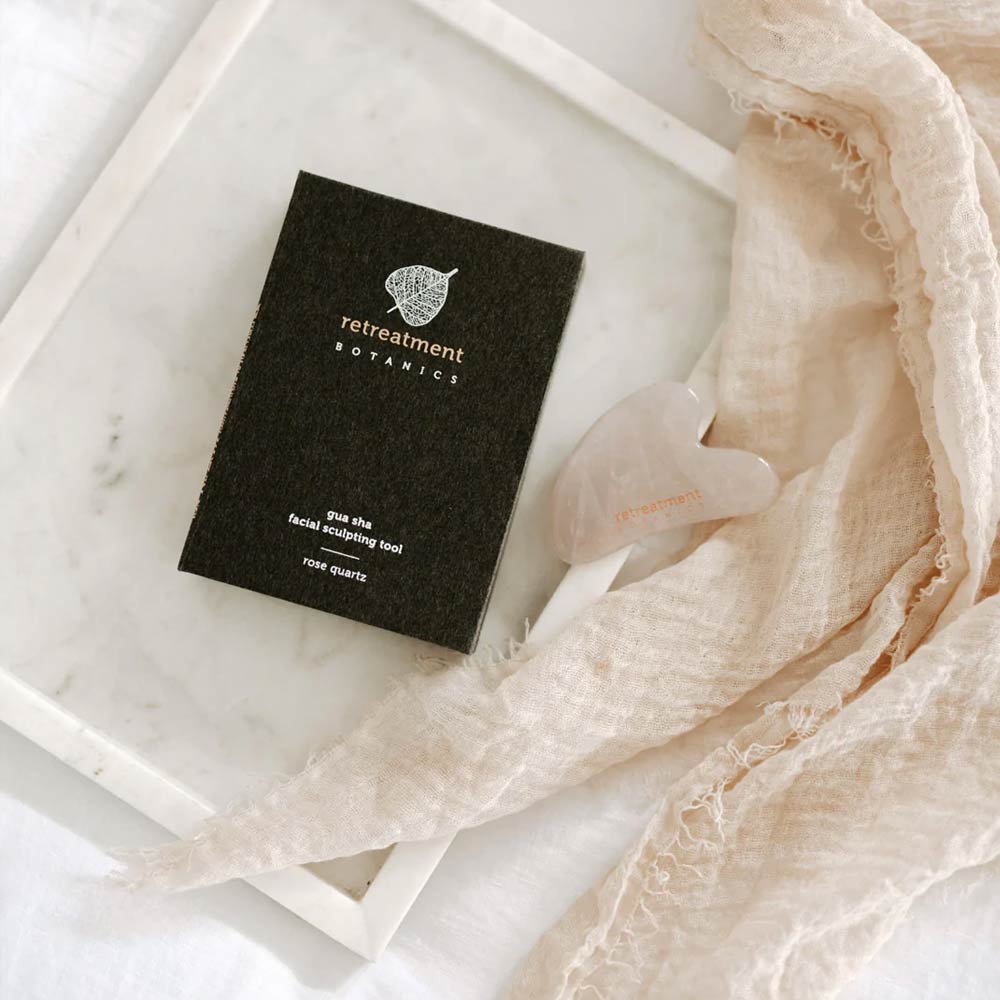 Retreatment Botanics Rose Quartz Gua Sha