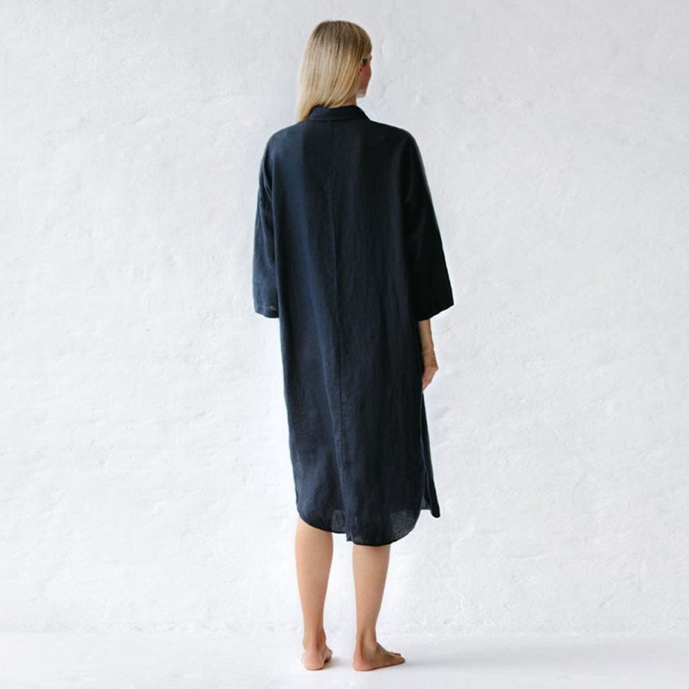Seaside Tones Shirt Dress - Navy