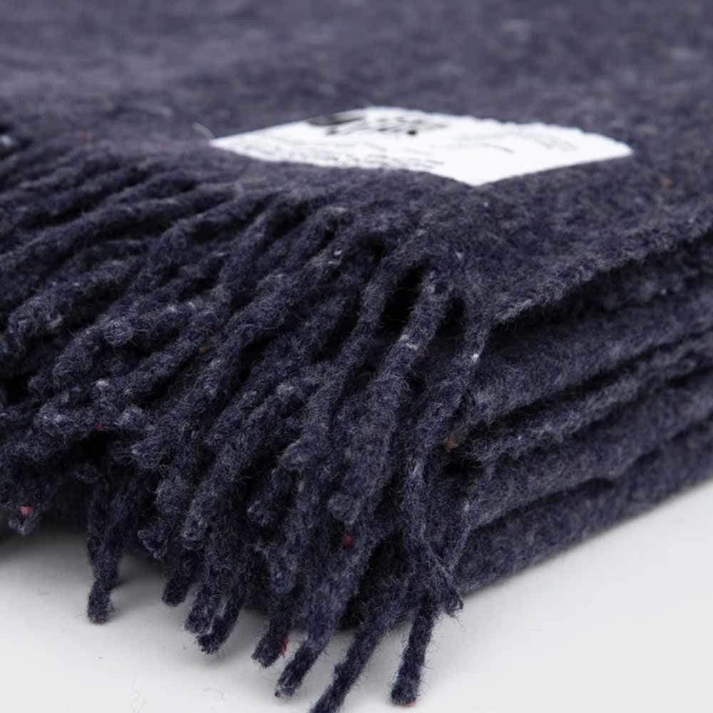 Seljak Recycled Wool Blanket - Whipstitch Indigo