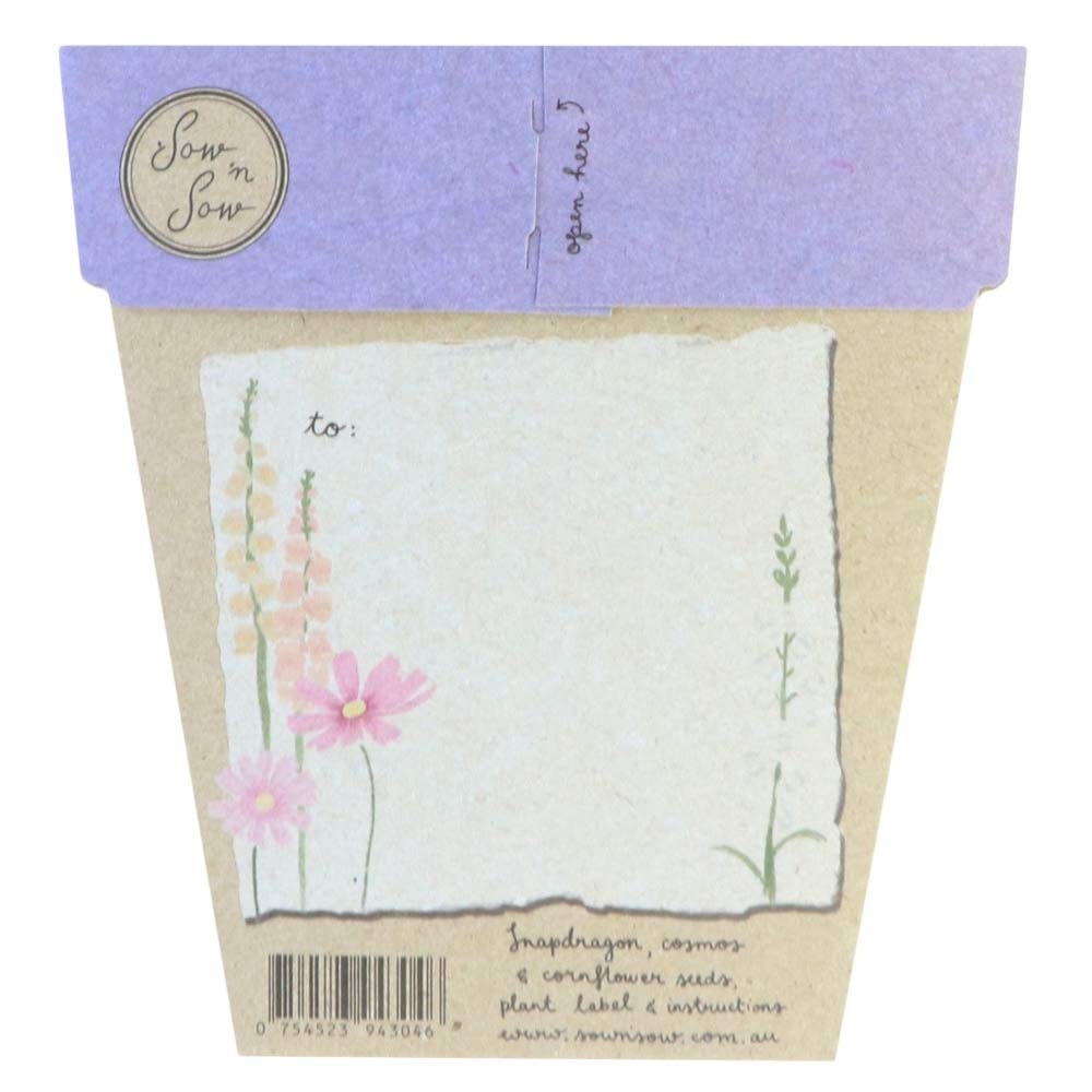 Sow 'n Sow Gift of Seeds Greeting Card - Happy Birthday Picnic