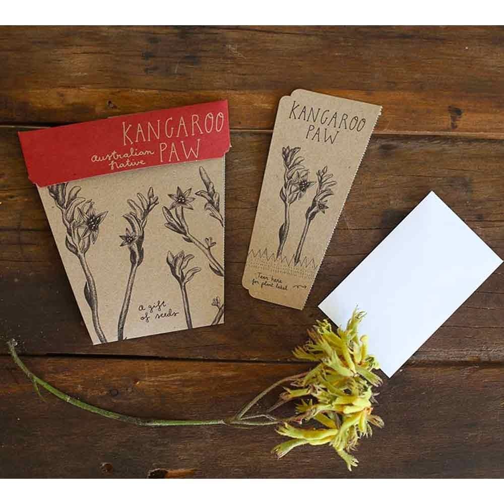 Sow 'n Sow gift of Seeds Greeting Card - Native Kangaroo Paw