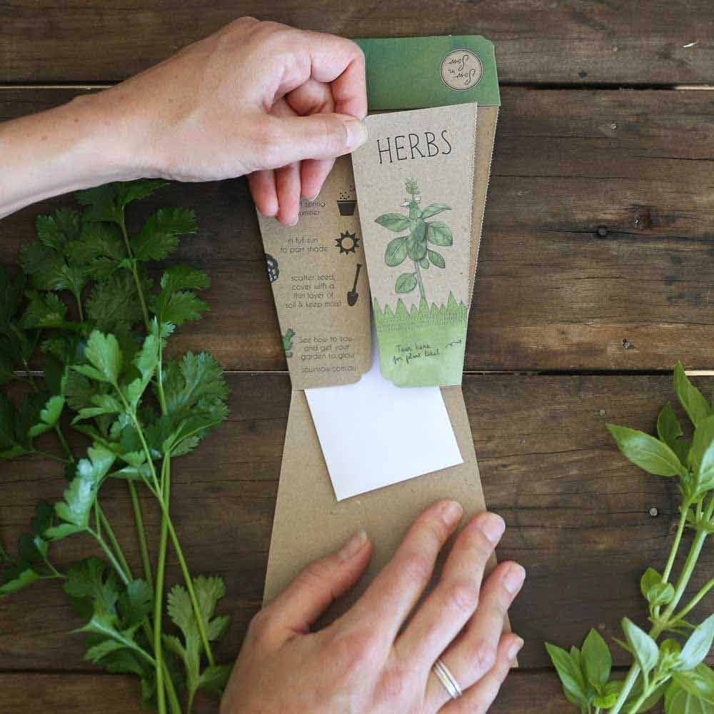 Sow 'n Sow Gift of Seeds Greeting Card - Trio of Herbs