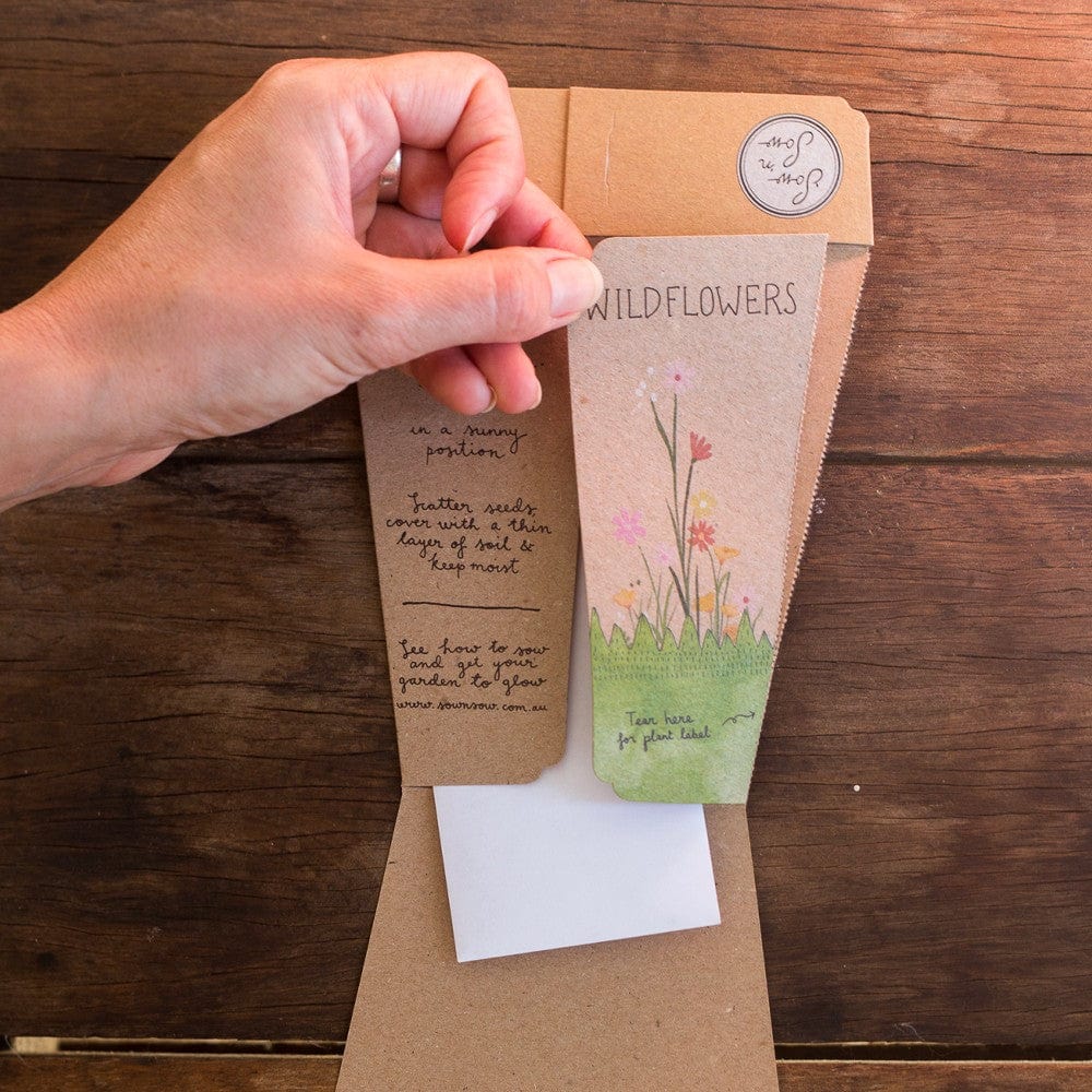 Sow 'n Sow Gift of Seeds Greeting Card - Wildflowers