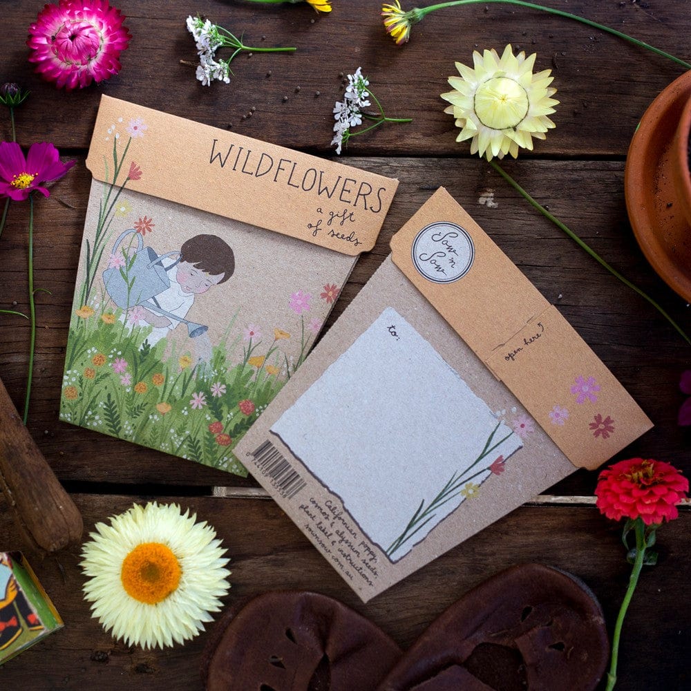 Sow 'n Sow Gift of Seeds Greeting Card - Wildflowers
