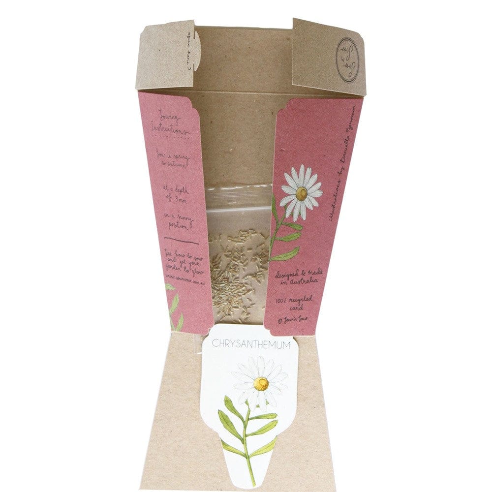 Sow 'n Sow Gift of Seeds Mother's Day Card - Chrysanthemum