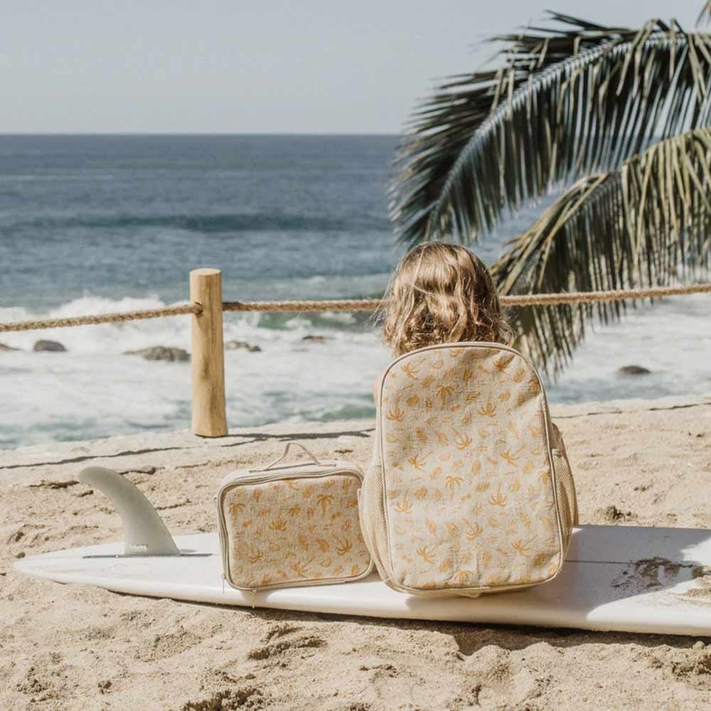 SoYoung Raw Linen Insulated Lunch Box - Sunkissed