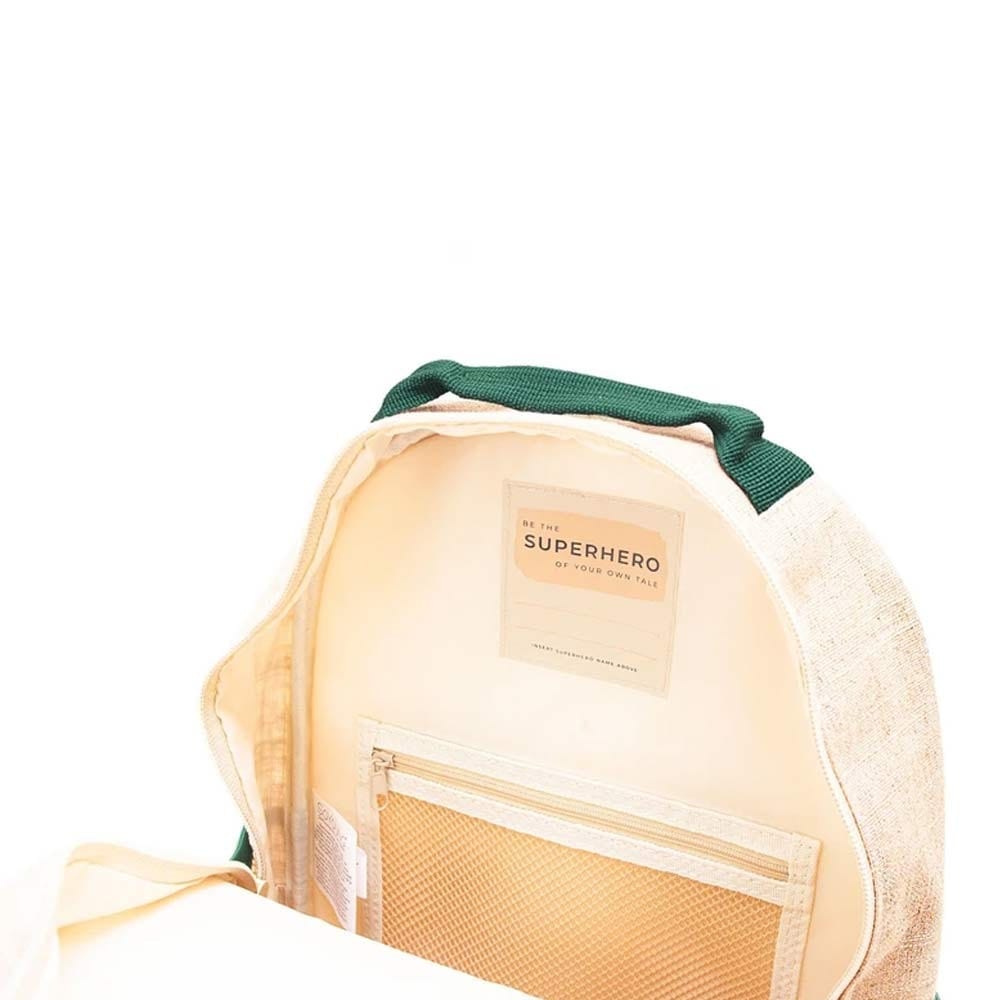 SoYoung Raw Linen Toddler Backpack - Safari Friends