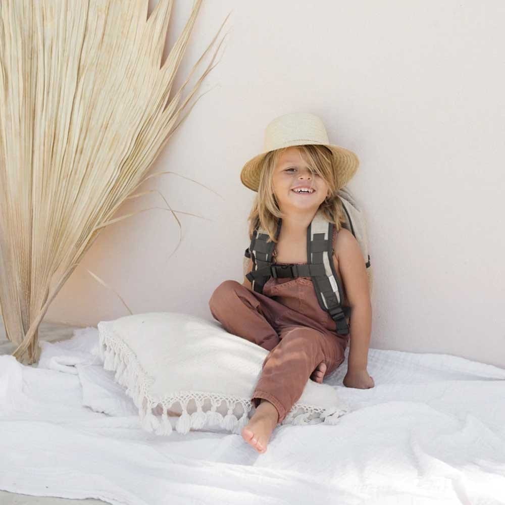SoYoung Raw Linen Toddler Backpack - Spaceman