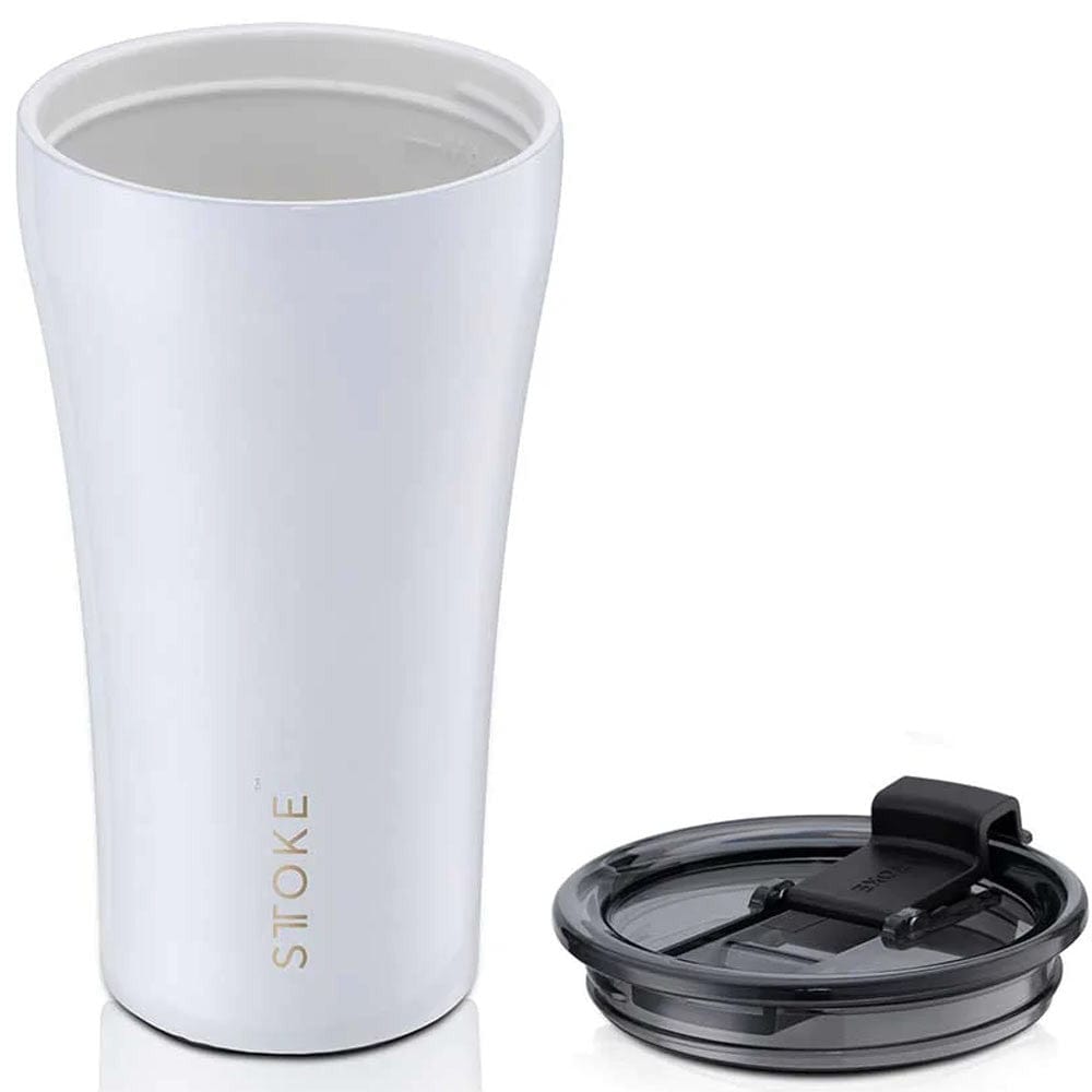 Sttoke Cup 12oz Leakproof Angel White