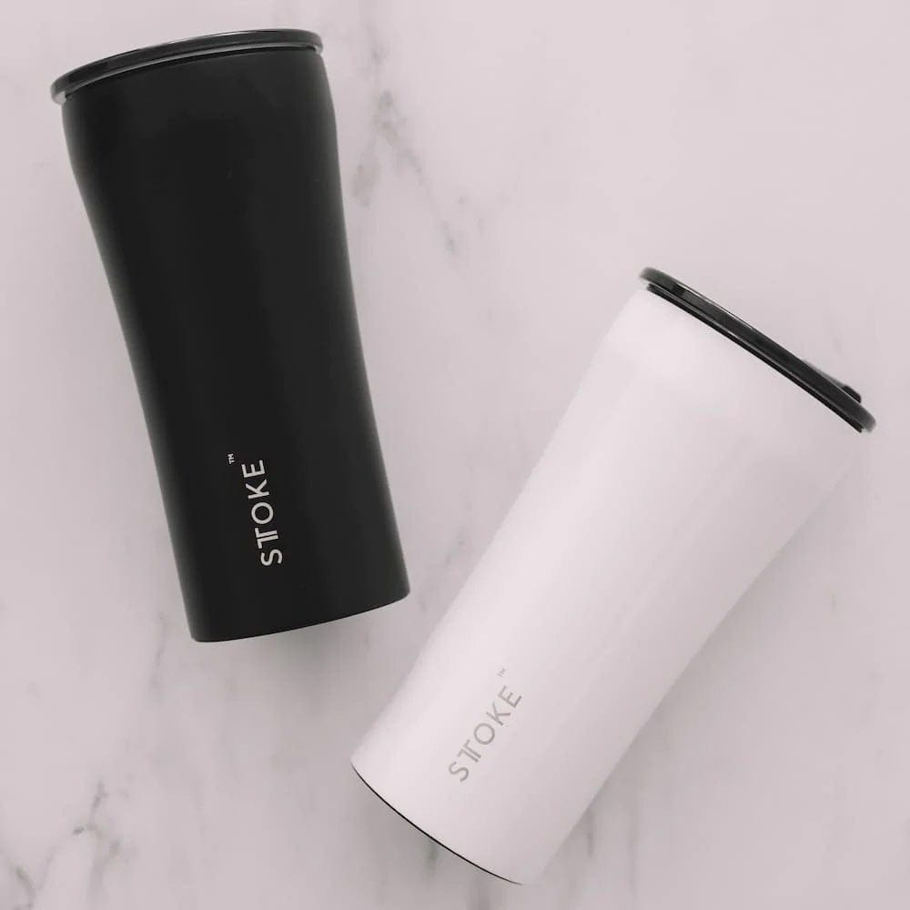 Sttoke Cup 12oz Leakproof Angel White
