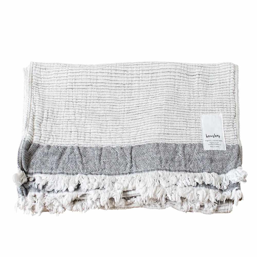 Ten i Muhou Heather Stripe Hand Towel - Beige