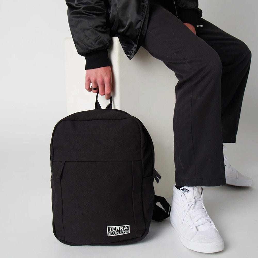 Terra Thread Organic Cotton Earth Backpack - Black