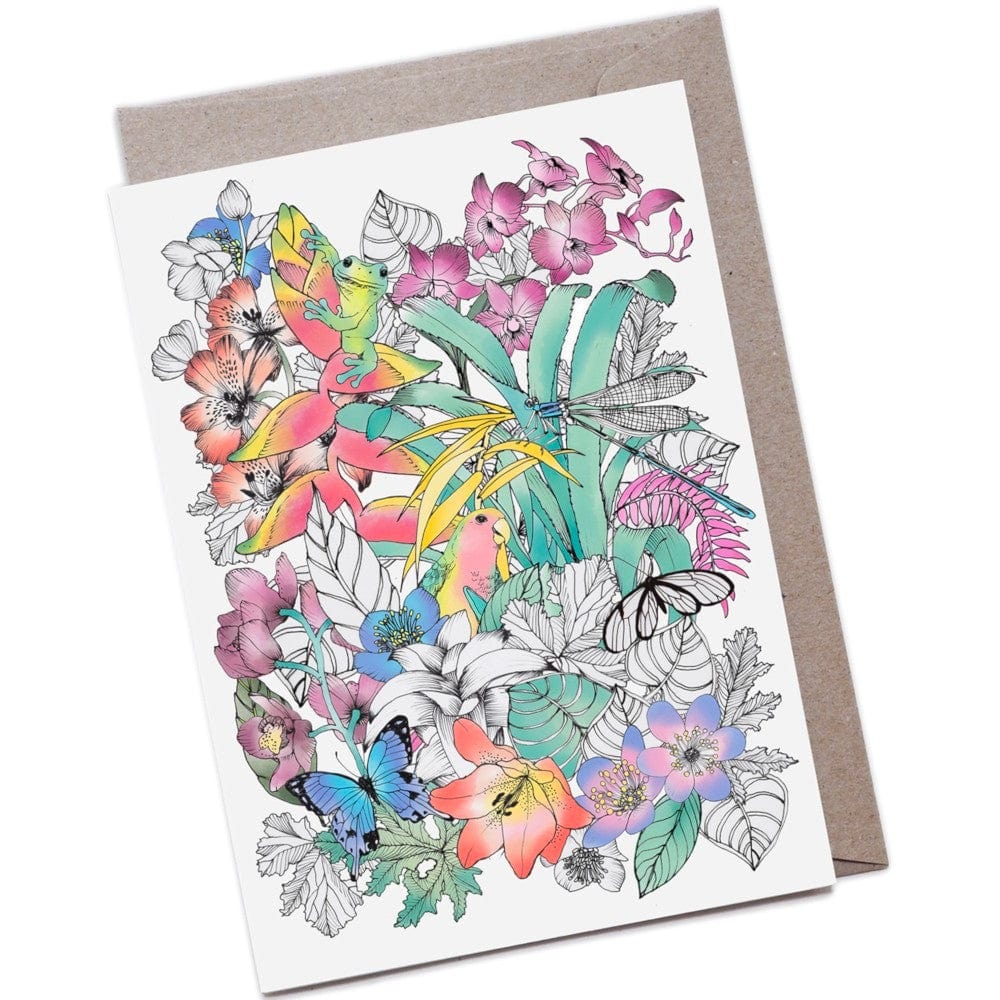 The Scenic Route Large A5 Greeting Card - Botanica