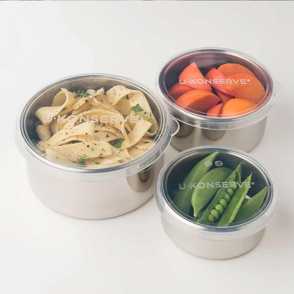 U Konserve Replacement Lid MEDIUM/9oz - Round Clear Silicone