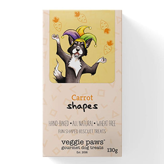 Veggie Paws Shapes 130g - Carrot