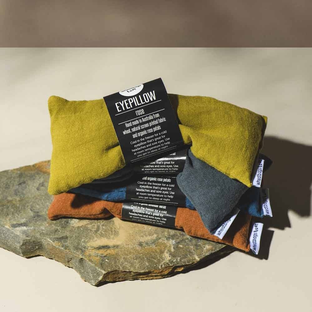 WheatBags Love Linen Luxe Lavender Eye Pillow - Slate