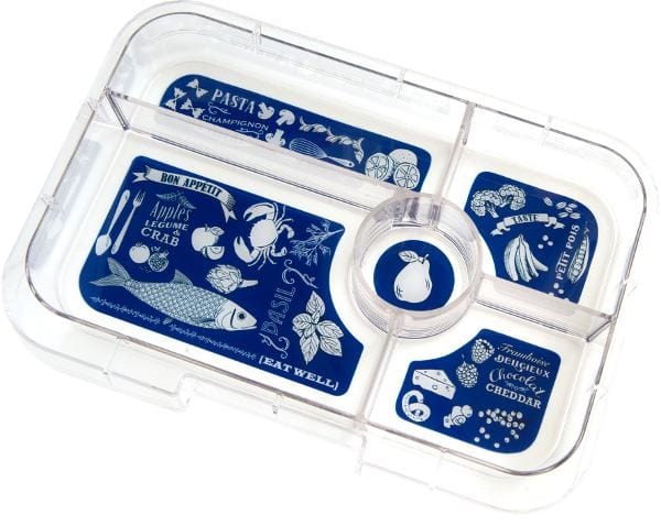 YumBox Tapas 5 Section Interchangable Tray - Bon Appetit