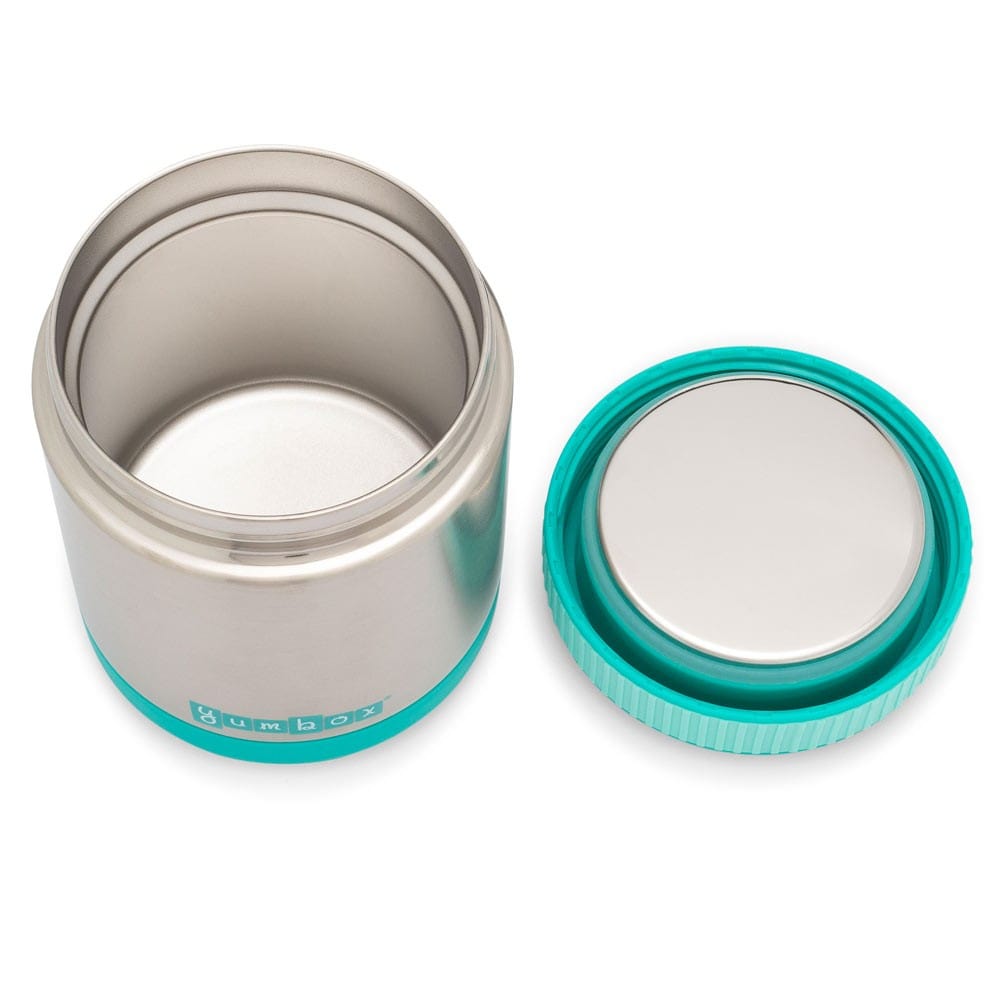Yumbox Zuppa Insulated Food Jar with Spoon 415ml - Caicos Aqua