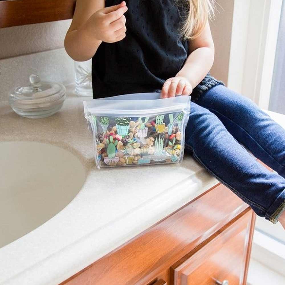 ZipTuck Food Storage Bags 2pk 830ml - Cactus