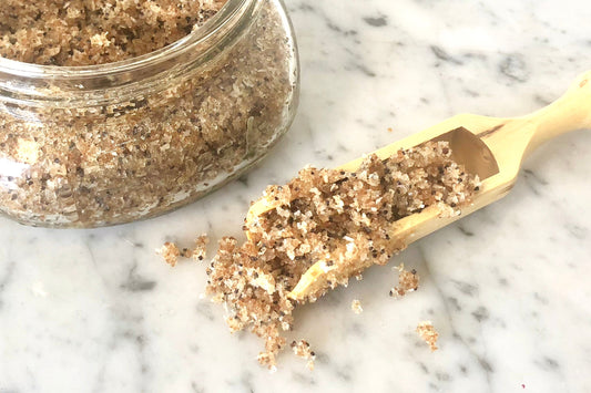 Make Your Own Orange, Poppyseed & Coconut DIY Body Scrub