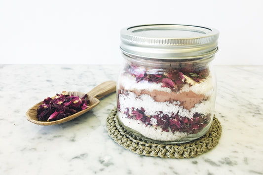 Rose & Pink Clay Layered DIY Bath Salts