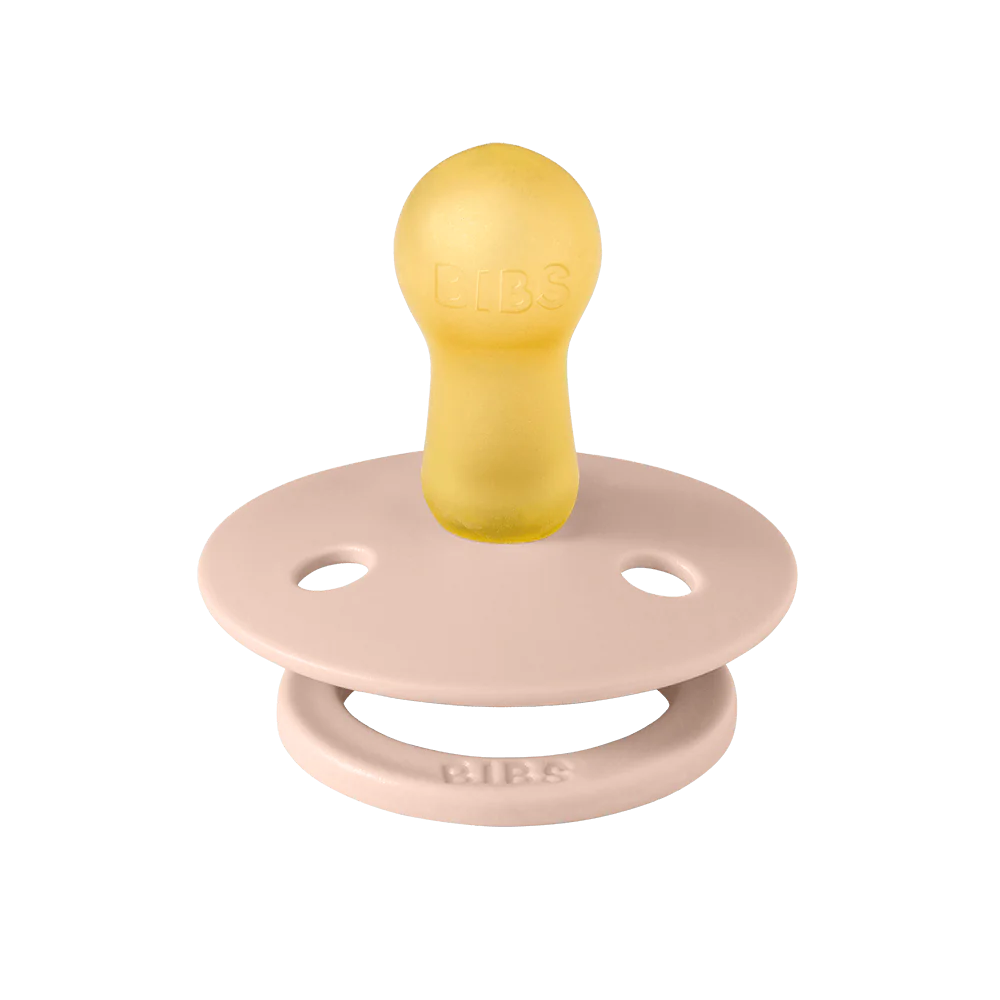 Bibs Round Natural Dummy Pacifier - Liberty Collection - Eloise/Blush