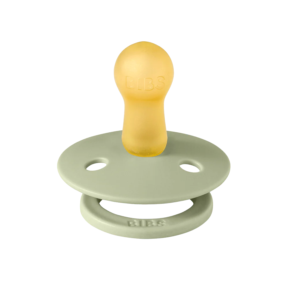 Bibs Round Natural Dummy Pacifier - Liberty Collection - Eloise/Sage