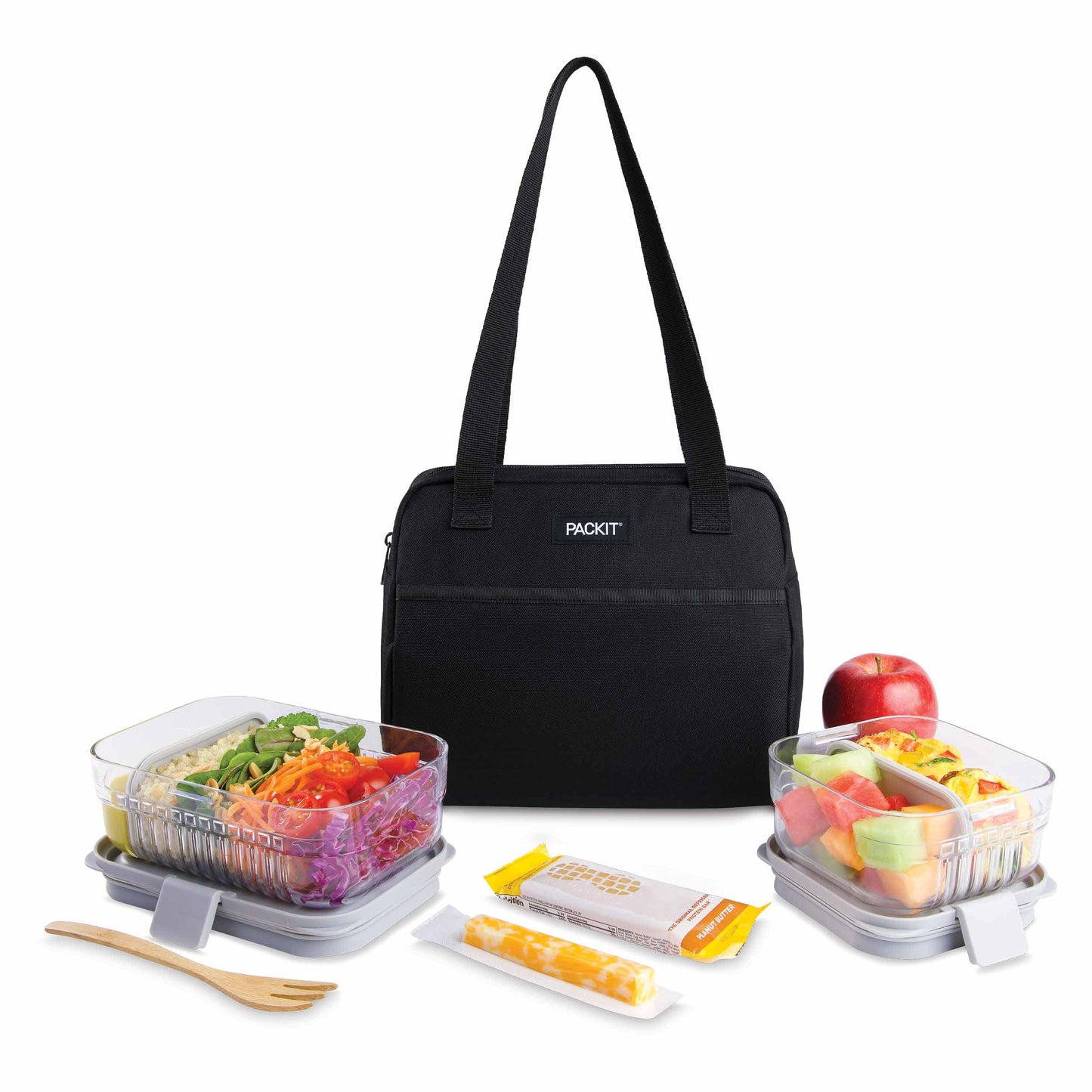 PackIt Freezable Hampton Insulated Lunch Bag - Black