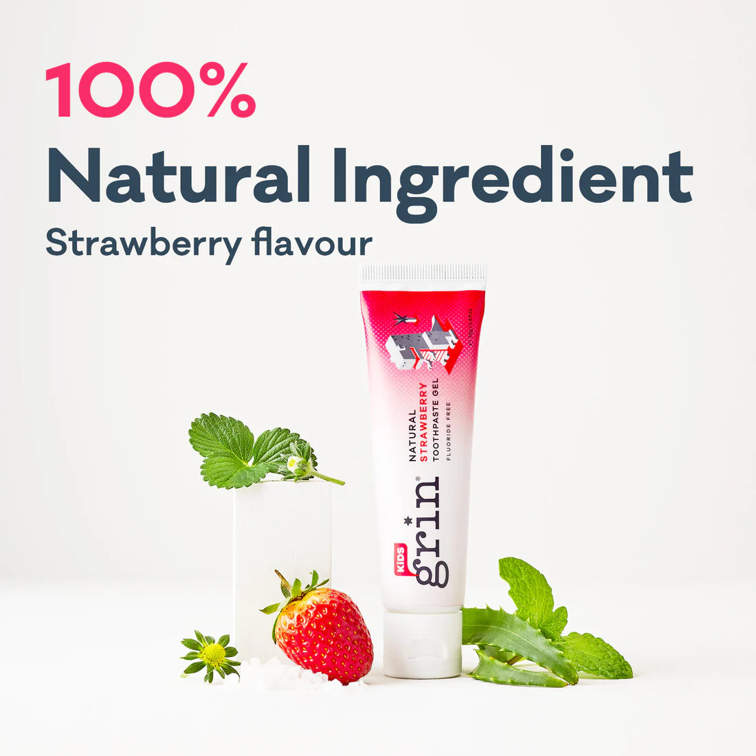 Grin Natural Kids Toothpaste 70g - Strawberry