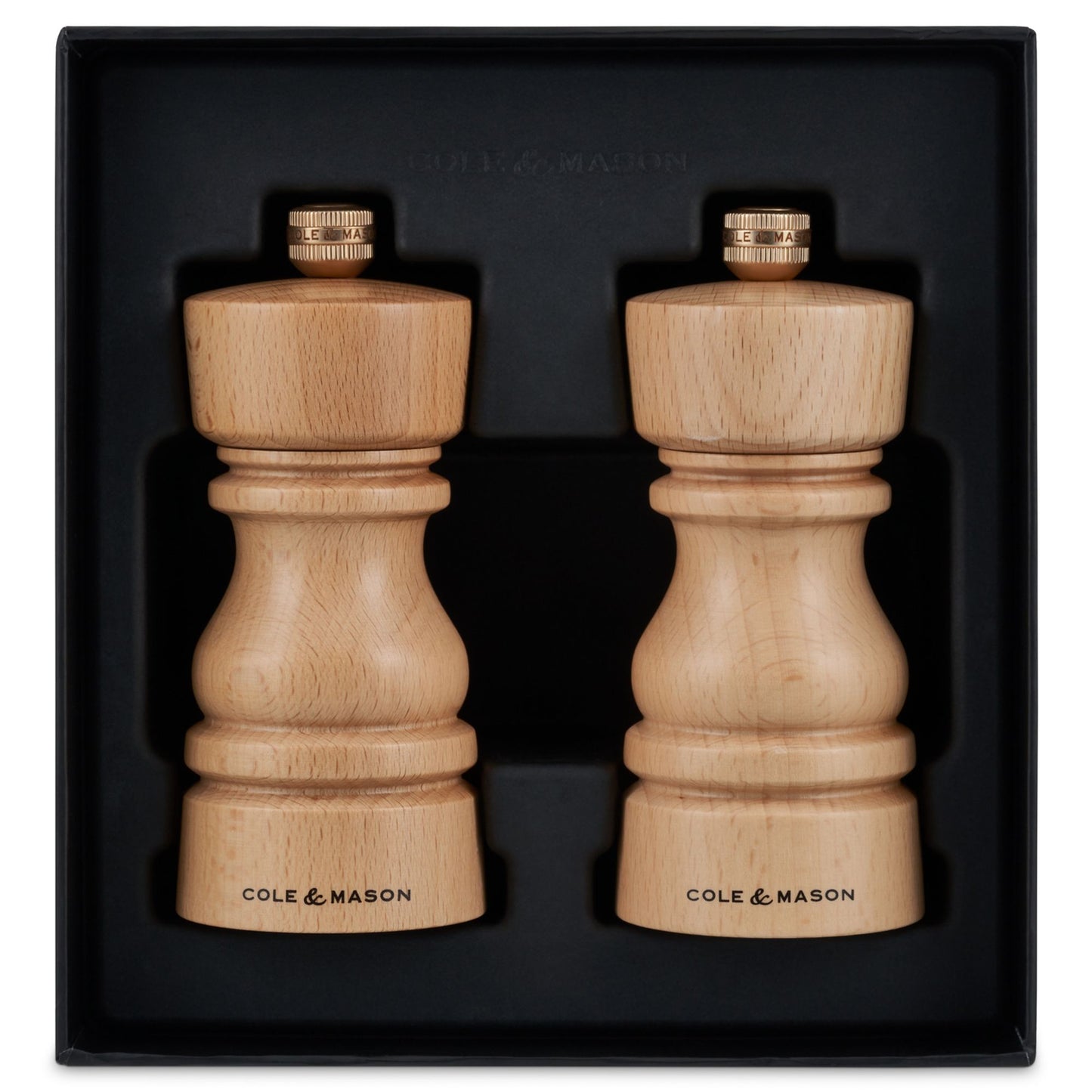 Cole & Mason London Salt & Pepper Mill 13cm Set - Beech