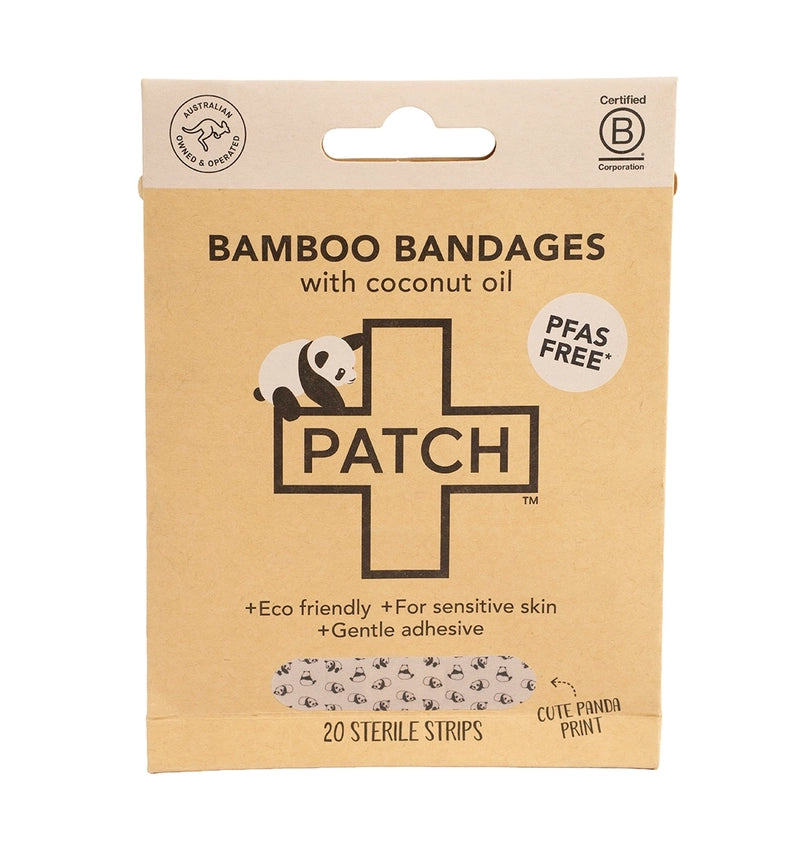 Patch Kids Bamboo Bandages 20 Strips - Coconut Oil