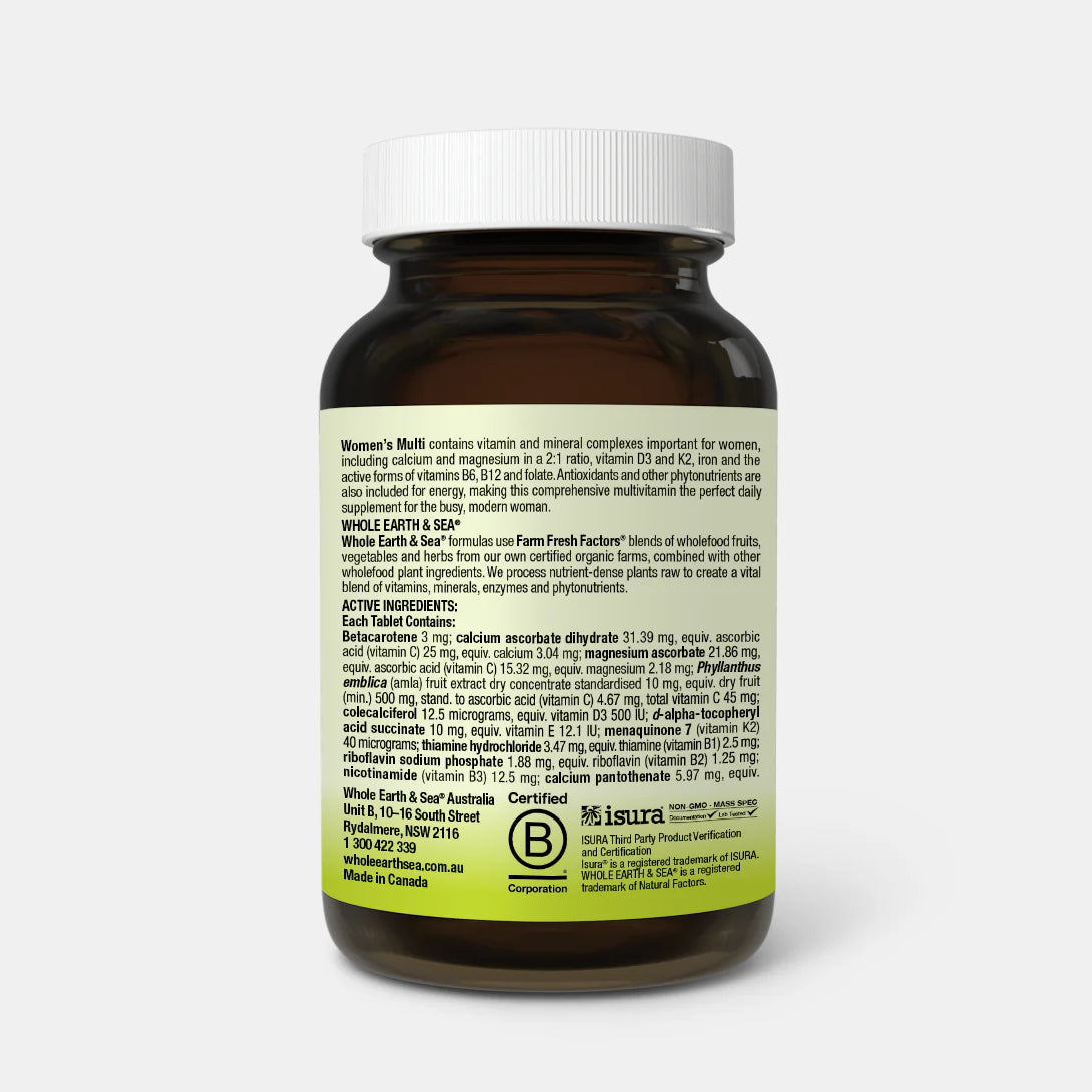 Whole Earth & Sea Vegan Women's Multi Vitamins 50+ (60 capsules)