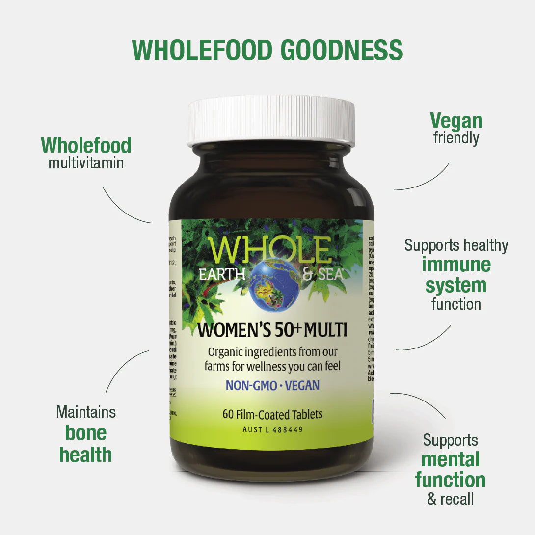 Whole Earth & Sea Vegan Women's Multi Vitamins 50+ (60 capsules)