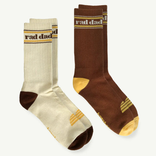 Banabae Organic Cotton Crew Sock 2pk - Rad Dad