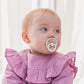 Bibs Round Natural Dummy Pacifier - Liberty Collection - Eloise/Blush