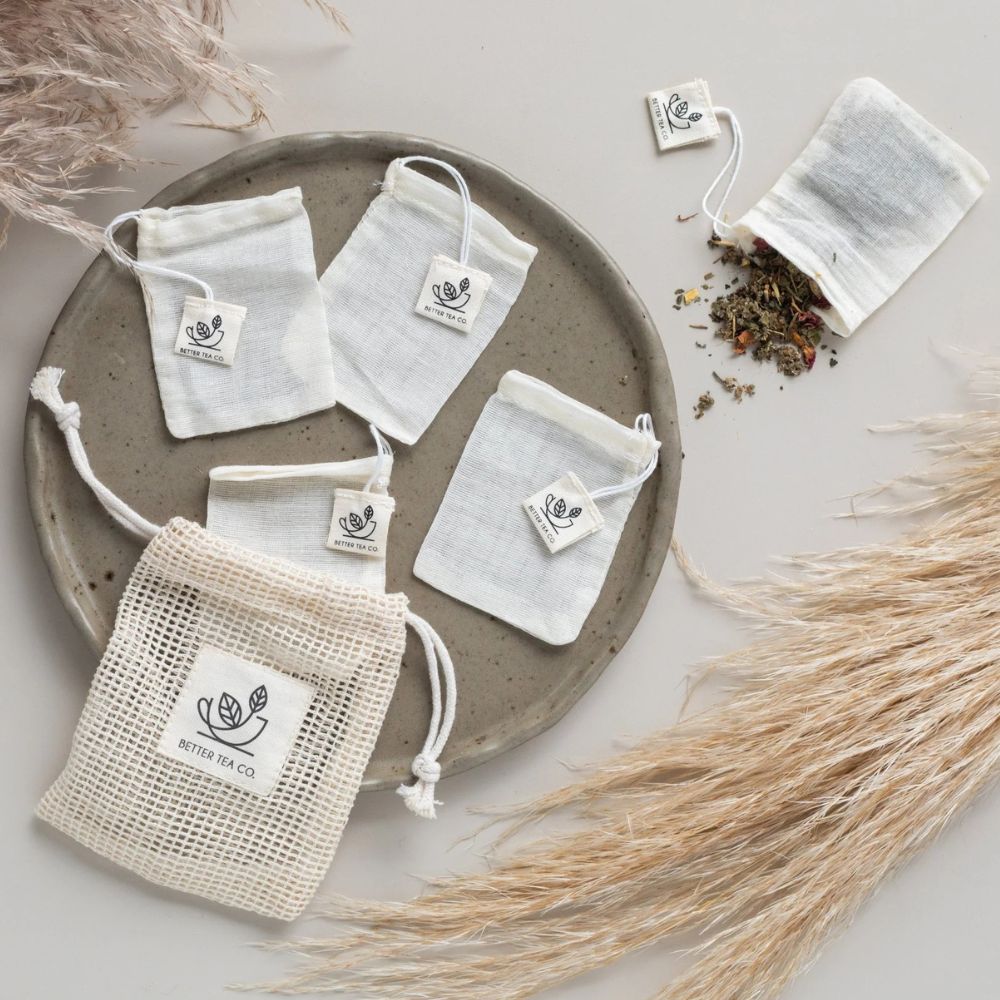 Better Tea Co. Reusable Cotton Tea Bag Set 5
