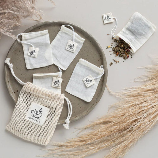Better Tea Co. Reusable Cotton Tea Bag Set 5